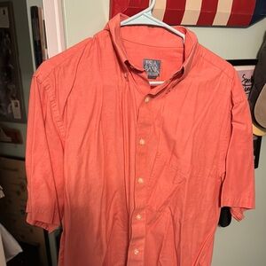 Jos. A. Bank Orange Casual Button Down Shirt